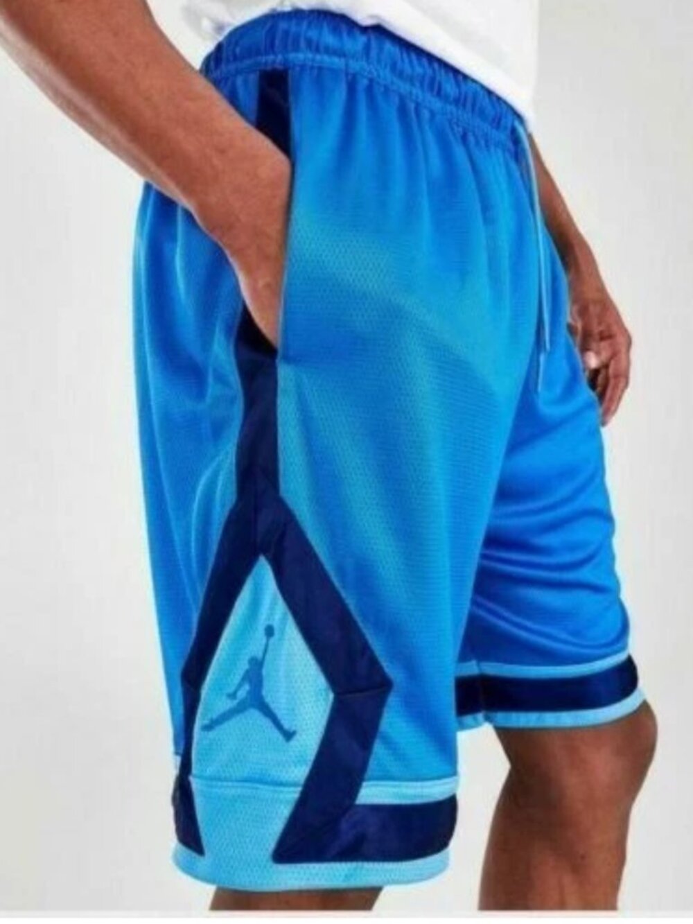 Nike Jordan MJ Jumpman Diamond  Basketball Shorts Signal Blue Size XL Mens